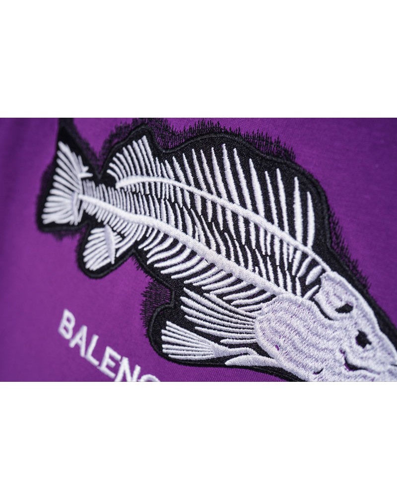 バレンシアガ ｔシャツ半袖ペアお揃いコットンティシャツ短袖精緻刺繍魚お洒落韓国風