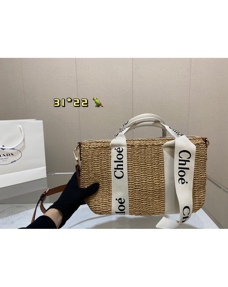 chloe かごバッグファッション流行ハンドバッグ編み物ショルダーバック芸能人愛用ins風