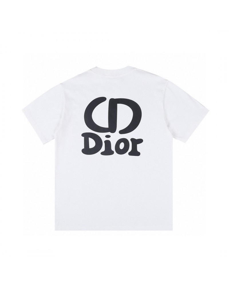 ディオール Tシャツ半袖お洒落新作人気ブランド ティシャツ短袖コットン製ソフト肌柔らかい丸首上着