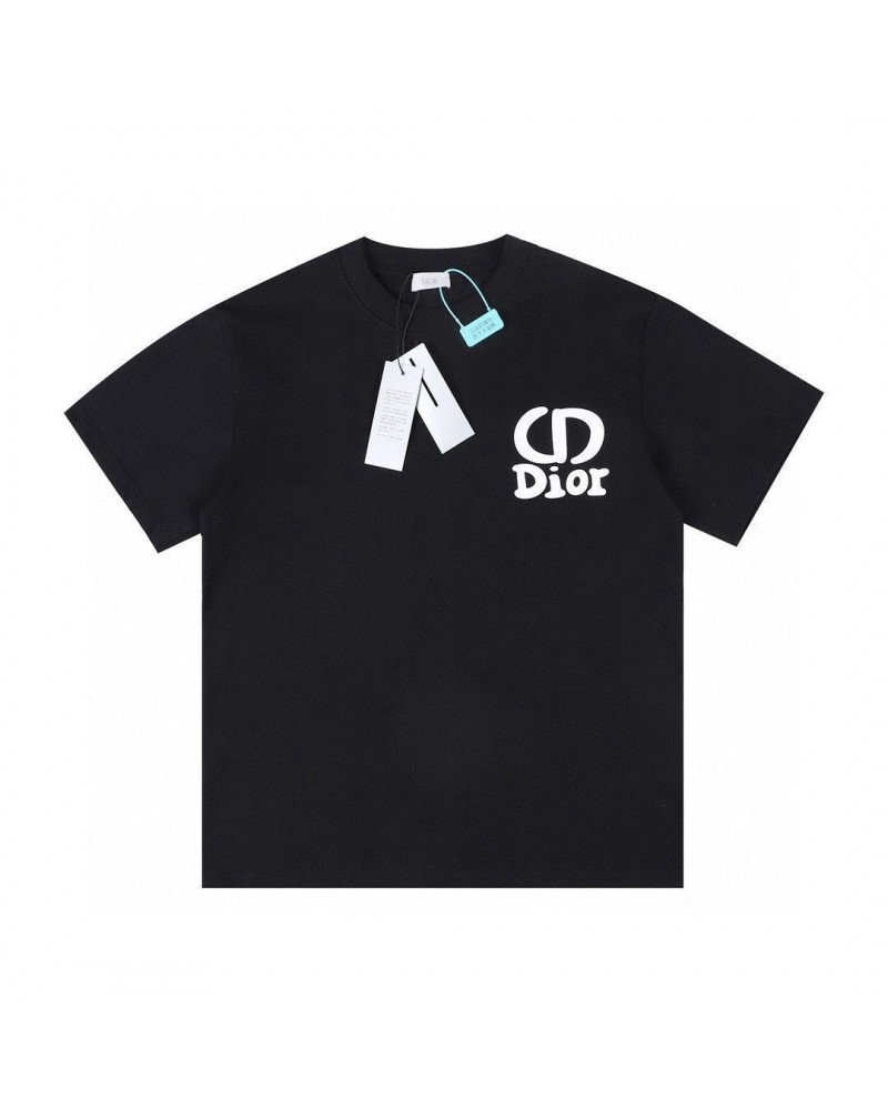 ディオール Tシャツ半袖お洒落新作人気ブランド ティシャツ短袖コットン製ソフト肌柔らかい丸首上着