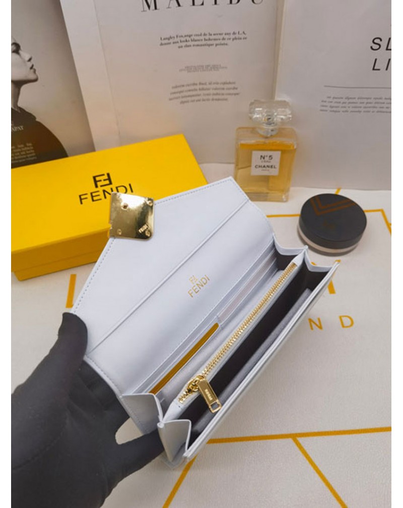 フェンデイ 長財布人気FF長財布高品質革製シンプル高級サイフふたつ折り財布小銭入れやカードや紙幣収納
