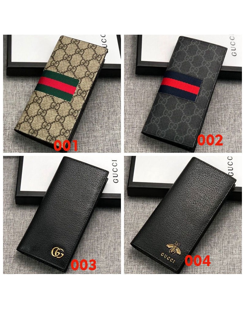 グッチ 長財布二つ折りたくさんカードや紙幣収納ビジネス風財布