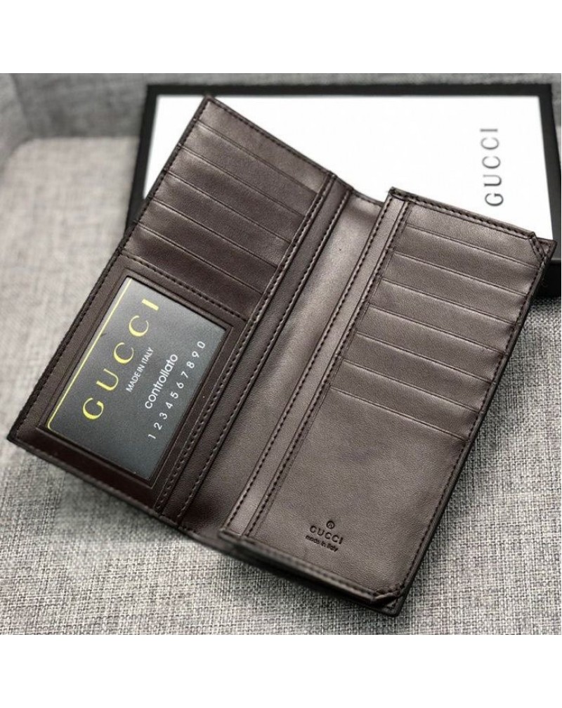 グッチ 長財布二つ折りたくさんカードや紙幣収納ビジネス風財布