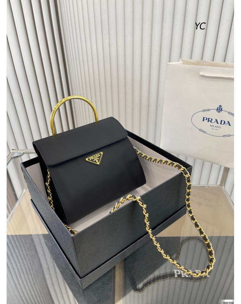 プラダ ショルダーバッグお洒落復古風ブランドハンドバック超人気