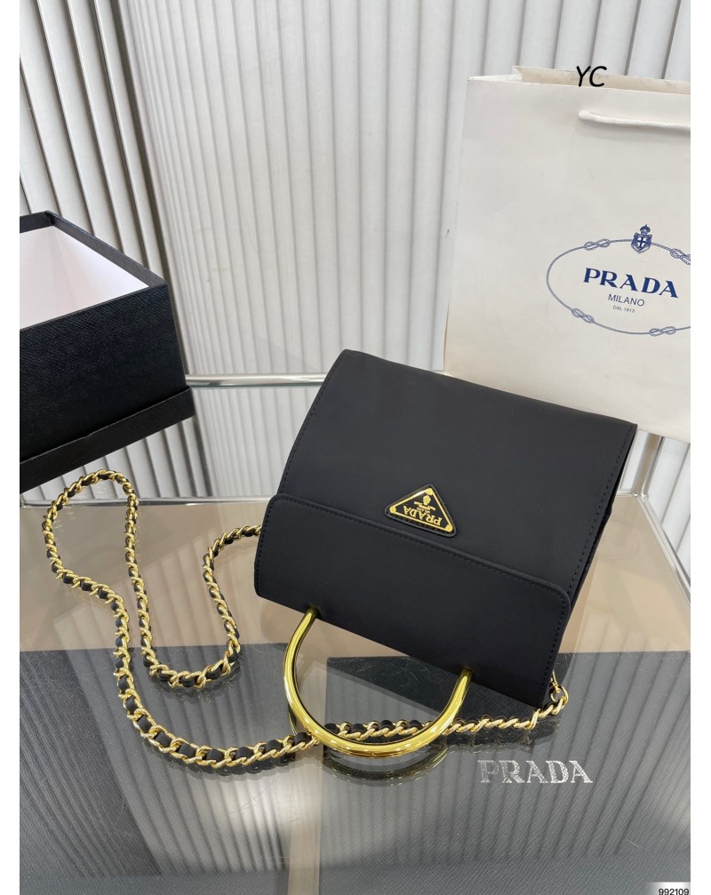 プラダ ショルダーバッグお洒落復古風ブランドハンドバック超人気