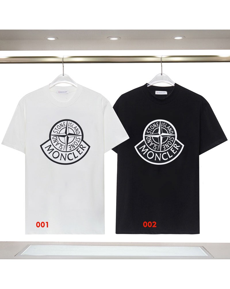 モンクレール tシャツ 半袖ペアお揃い人気ブランドティシャツトップスコットン製ファッション高級感