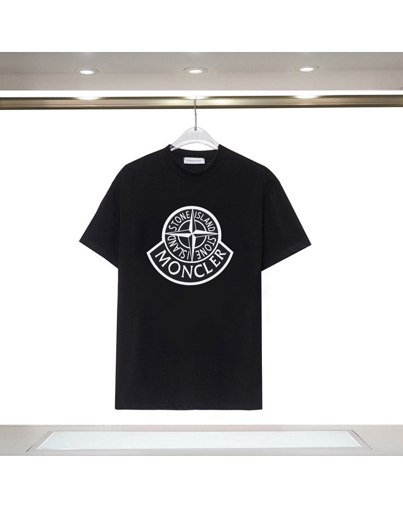 モンクレール tシャツ 半袖ペアお揃い人気ブランドティシャツトップスコットン製ファッション高級感