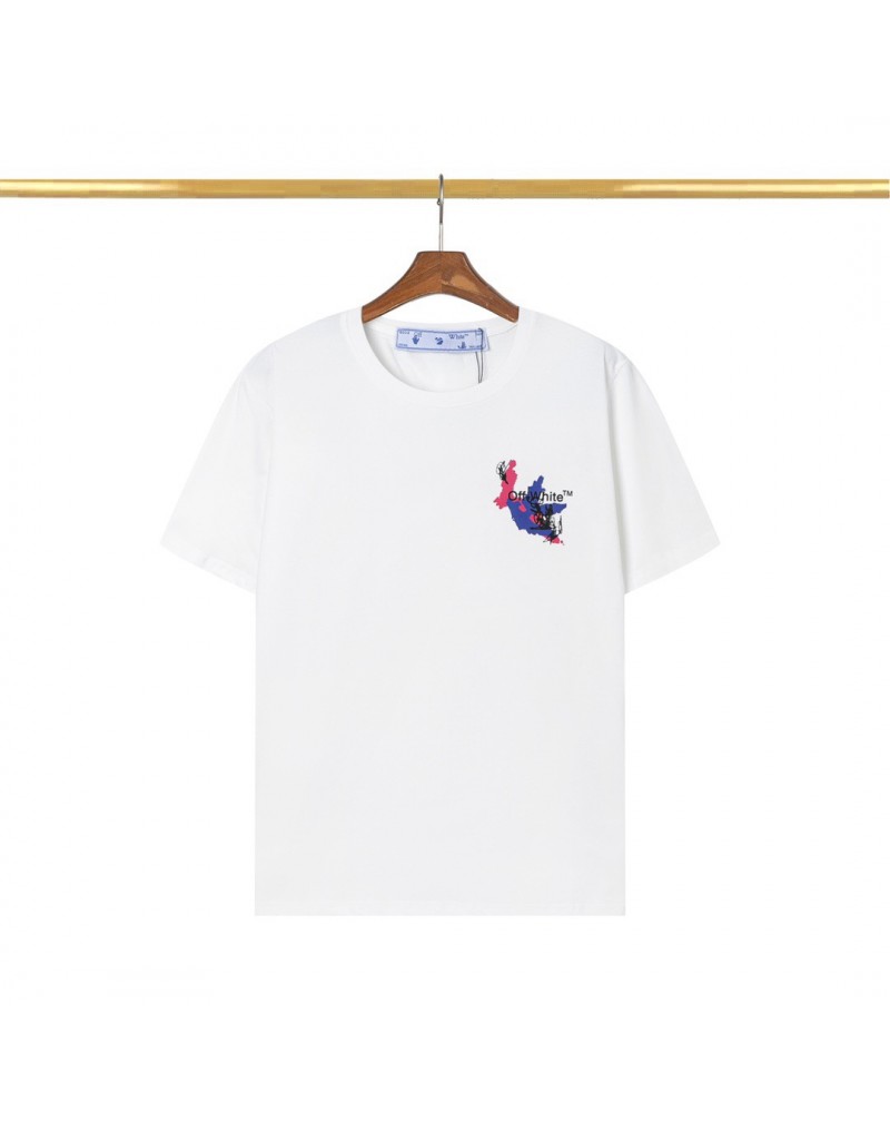 オーフホワイト tシャツ個性潮流ブランドティシャツ半袖オーフホワイトＴシャツストリート風コットン快適