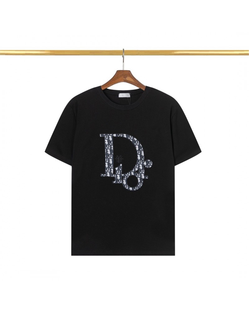ディオール Ｔシャツ半袖精緻刺繍ロゴ高級人気ソフトトップスペアお揃い欧米風