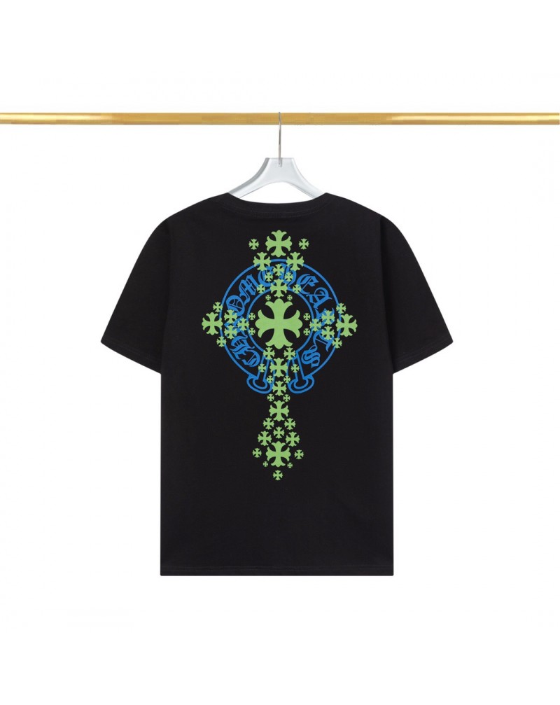 クロムハーツ tシャツ半袖個性潮流ランドティシャツトップスメンズレディース兼用コットン