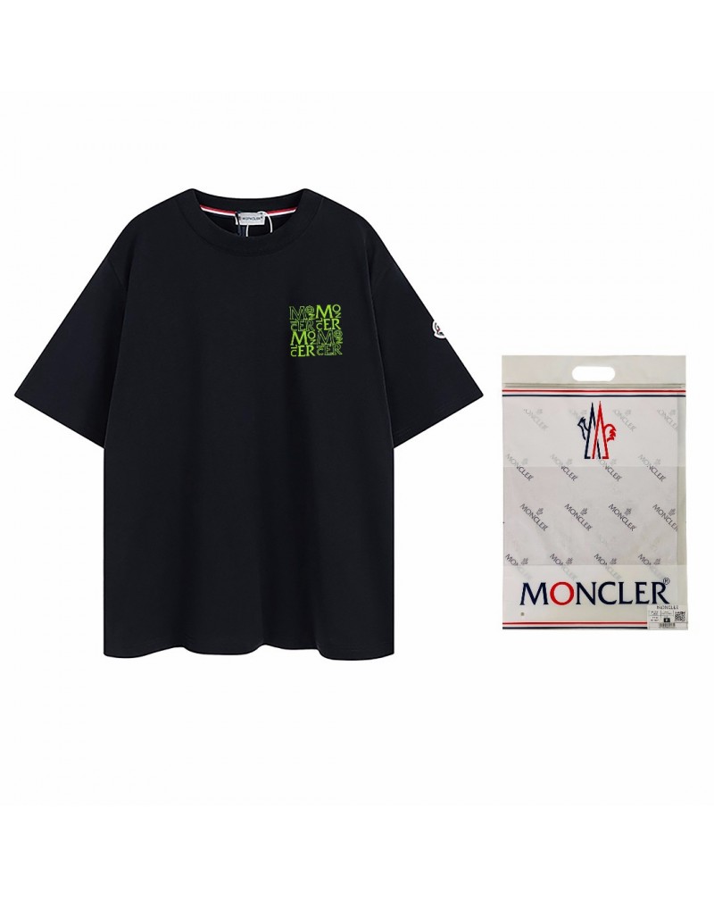 モンクレール tシャツ半袖個性潮流ティシャツペアお揃いコットン製ソフト通気性よい上着