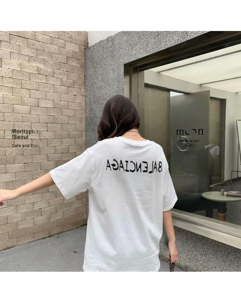 バレンシアガtシャツ半袖お洒落個性潮流ティシャツハーフパンツデニムファッショントップス半ズボン