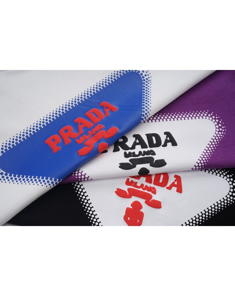 プラダ tシャツ半袖人気新作お洒落潮流ティシャツトップス男女向け