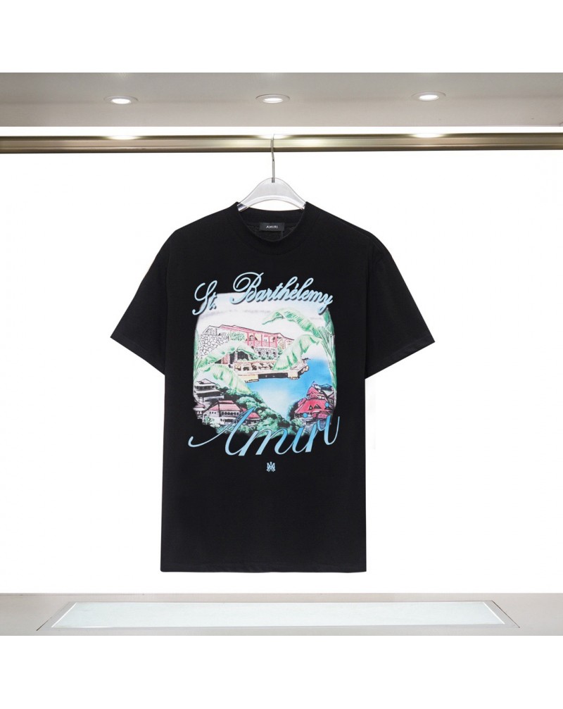 AMIRI tシャツ半袖夏服お洒落ハワイ風ティシャツトップスメンズレディース向け人気新作