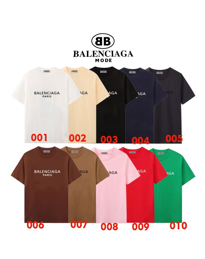バレンシアガtシャツ半袖お洒落韓国風ブランドティシャツトップスメンズレディース向け