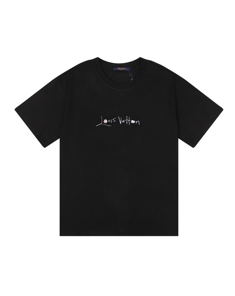 ヴィトン Ｔシャツ半袖お洒落可愛いスヌーピーモノグラム付きコットンティシャツトップス男女向け
