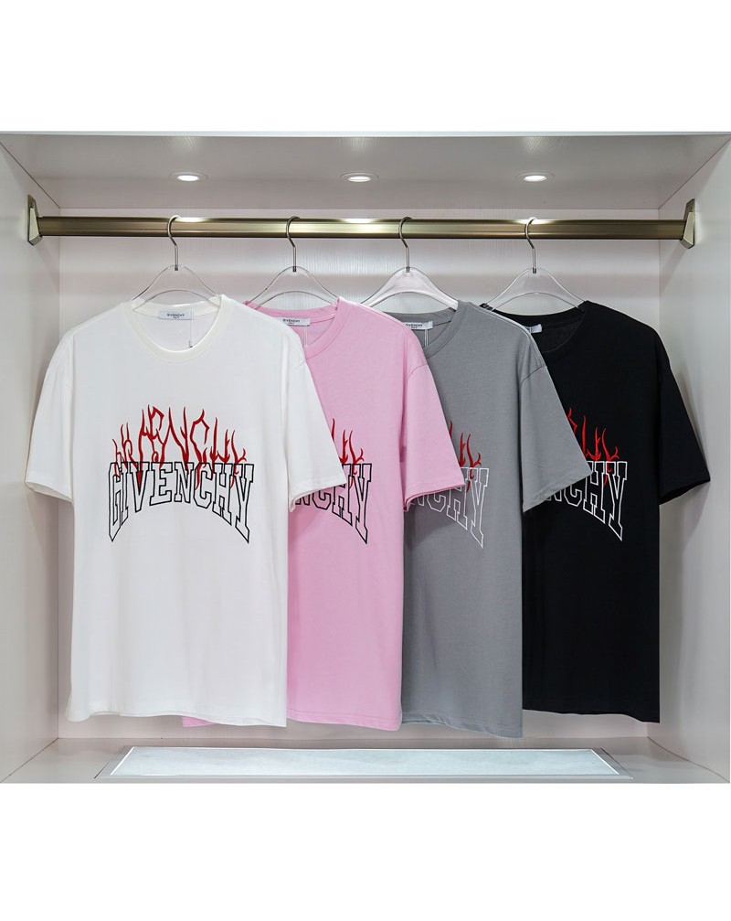 ジバンシー Ｔシャツ半袖精緻刺繍ロゴ個性独特ティシャツトップスメンズレディース兼用