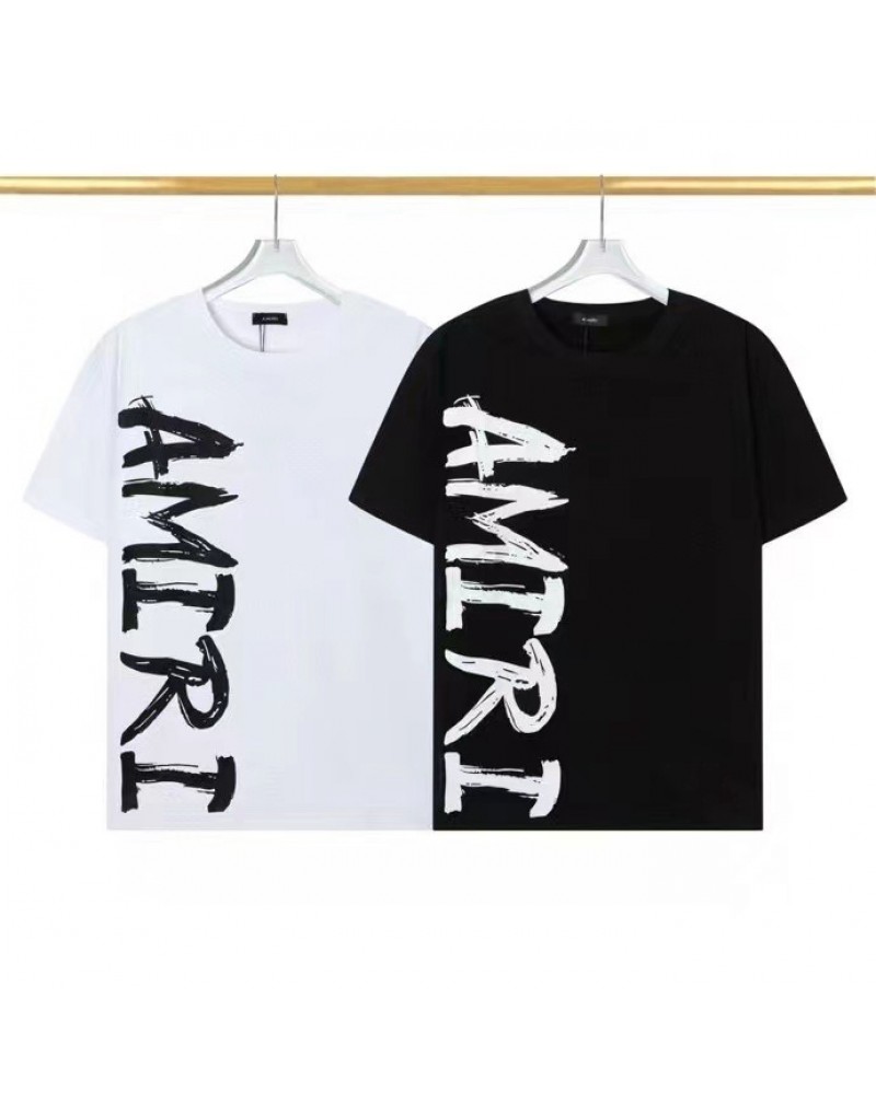 アミリ Tシャツ半袖個性潮流欧米風ティシャツ短袖ペアお揃い人気コットン製トップス