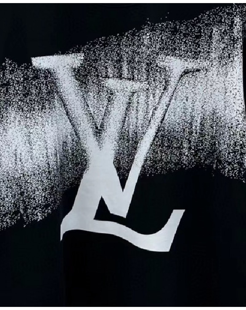 ヴィトン Tシャツ半袖潮流スタイル落書きプリントカジュアル個性ティシャツ短袖高級上着
