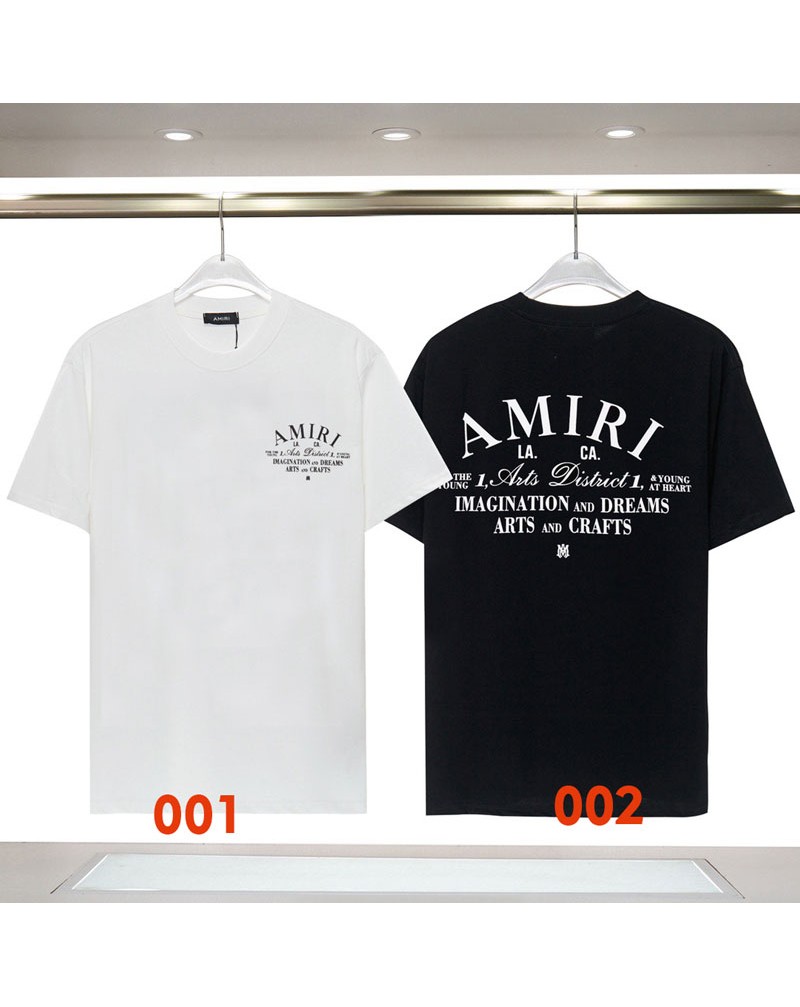 アミリTシャツ半袖お洒落個性潮流ペアルックティシャツコットン大人気