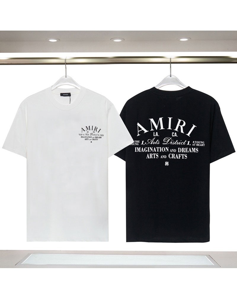 アミリTシャツ半袖お洒落個性潮流ペアルックティシャツコットン大人気