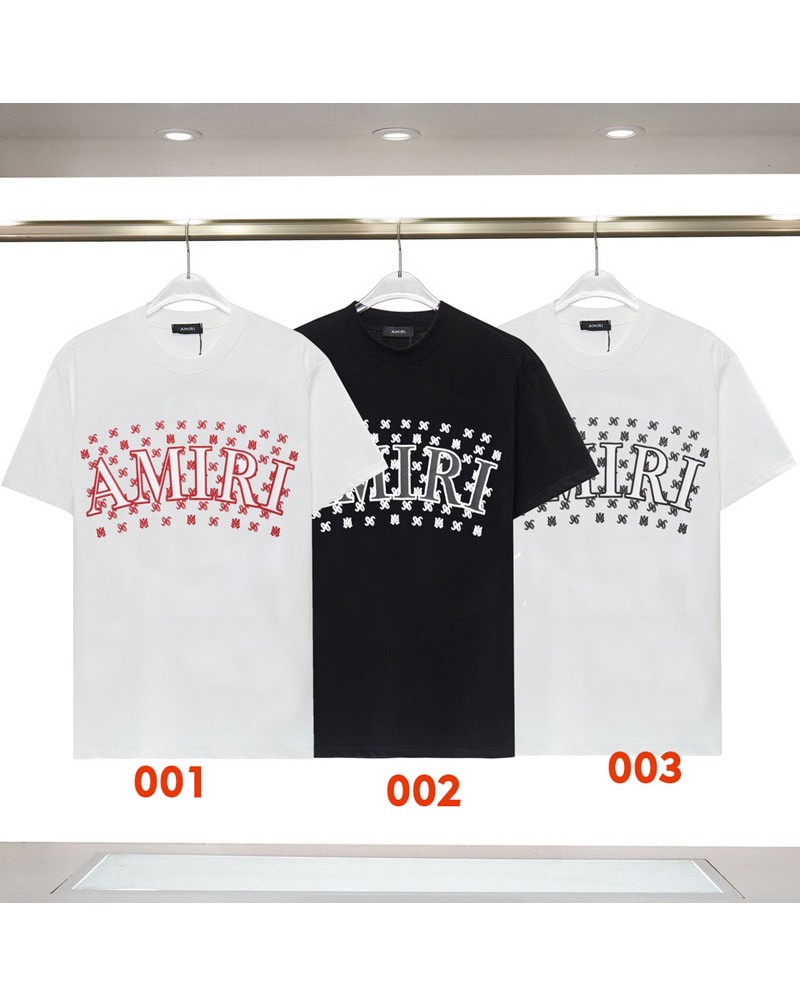 アミリ Tシャツ半袖個性潮流コットンティシャツペアお揃いトップスカジュアル人気 欧米風上着