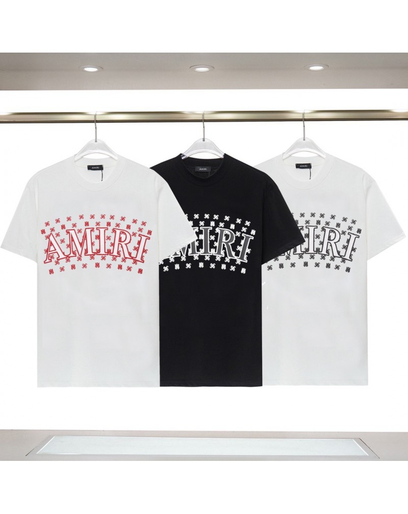 アミリ Tシャツ半袖個性潮流コットンティシャツペアお揃いトップスカジュアル人気 欧米風上着