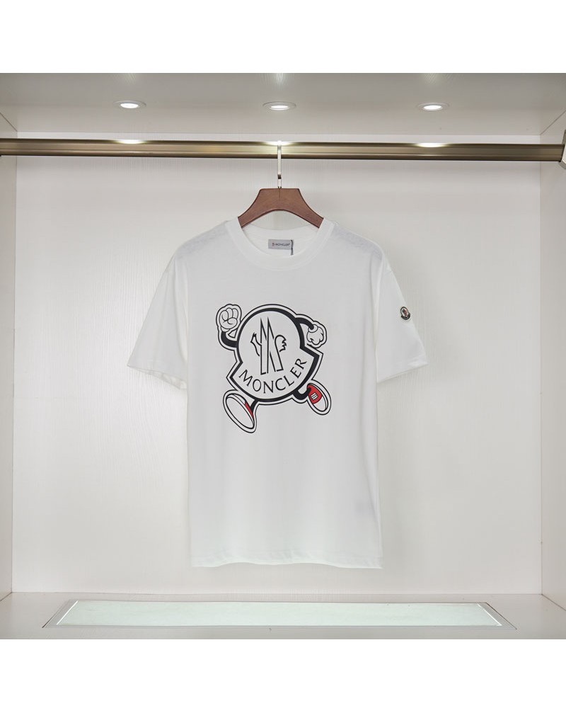 モンクレール Tシャツ半袖モンクレール 個性設計お洒落コットンティシャツトップスペアお揃い
