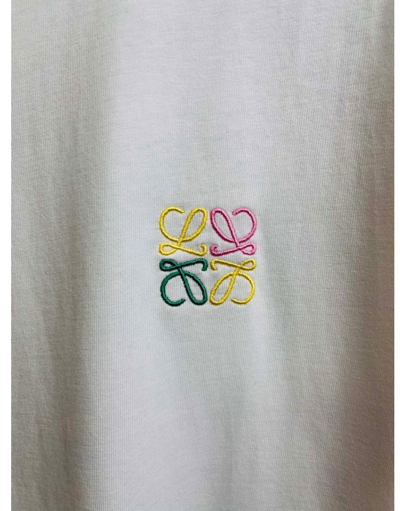 ロエベ Tシャツ半袖精緻刺繍ティシャツ短袖カジュアル人気ブランドコットントップス