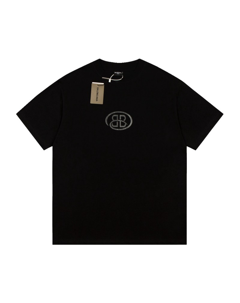 バレンシアガＴシャツ半袖個性潮流落書き韓国風ティシャツ短袖コットン製人気男女向け