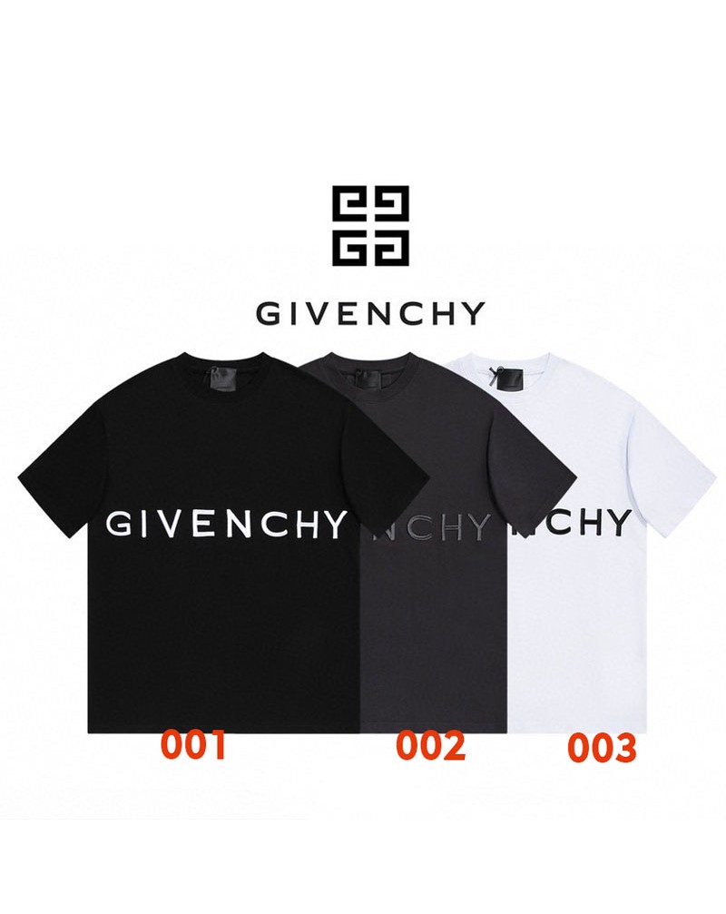 ジバンシー Tシャツ半袖精緻刺繍高級ティシャツ半袖コットン製トップスペアお揃い人気上着