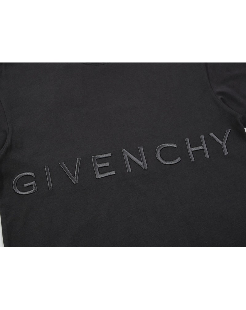 ジバンシー Tシャツ半袖精緻刺繍高級ティシャツ半袖コットン製トップスペアお揃い人気上着