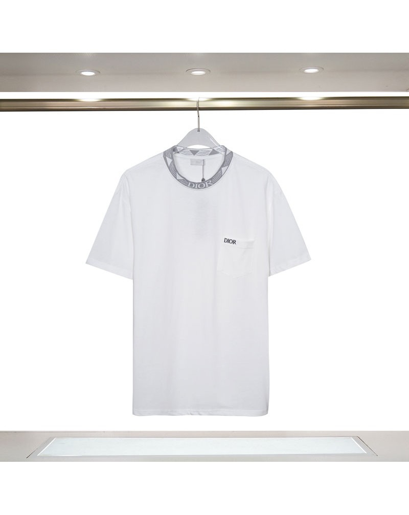 ディオール Tシャツ半袖お洒落人気ティシャツコットン個性潮流ペアルックトップス