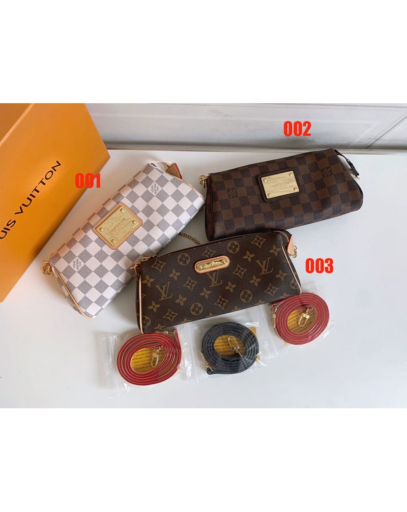 ヴィトン ショルダーバックファッション高級革製斜め掛けわきの下バックレザーとチェーン肩紐付き