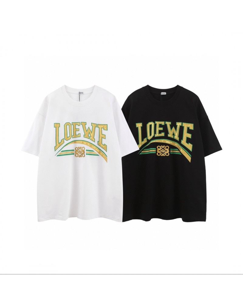 ロエベ ｔシャツ半袖コットン製人気個性ティシャツ短袖男女兼用ファッション感