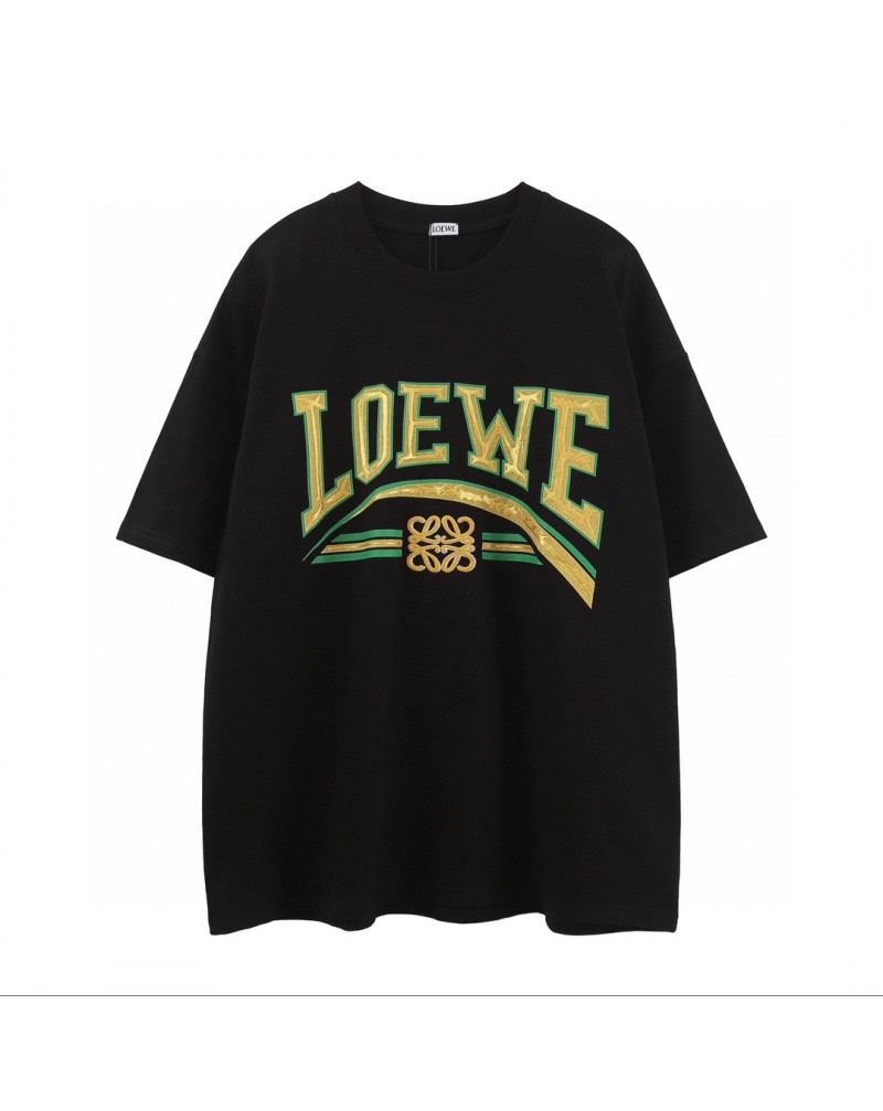 ロエベ ｔシャツ半袖コットン製人気個性ティシャツ短袖男女兼用ファッション感