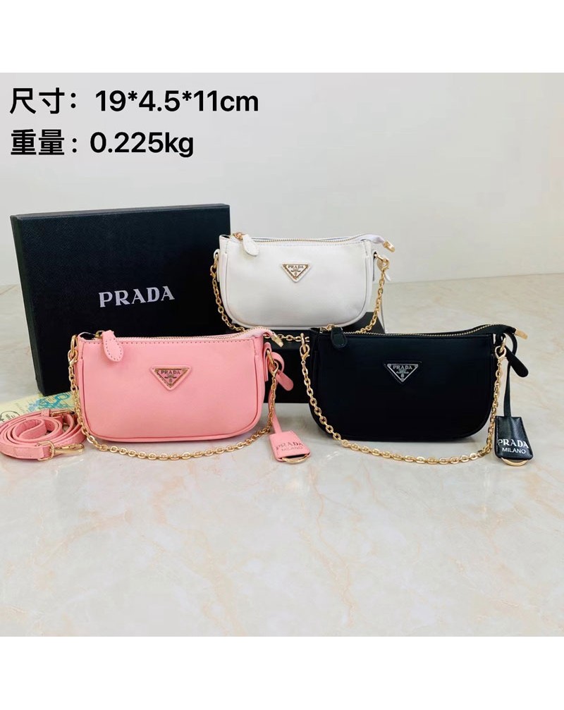 プラダショルダーバックお洒落人気斜め掛けバッグファッション