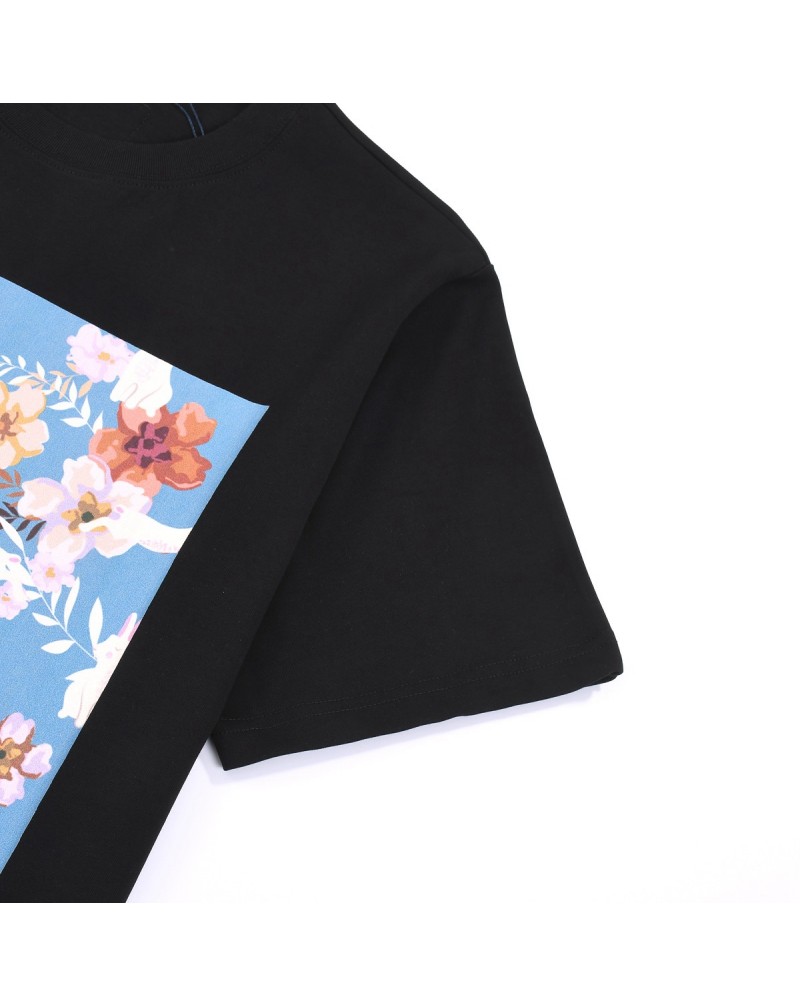 ヴィトン Tシャツ半袖お洒落花プリントファッションティシャツコットントップスペアお揃い