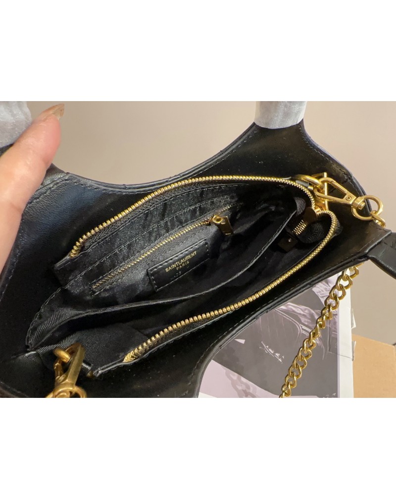 サンローラン ミニハンドバック可愛いバケツショルダーバックチェーン肩紐付き高級