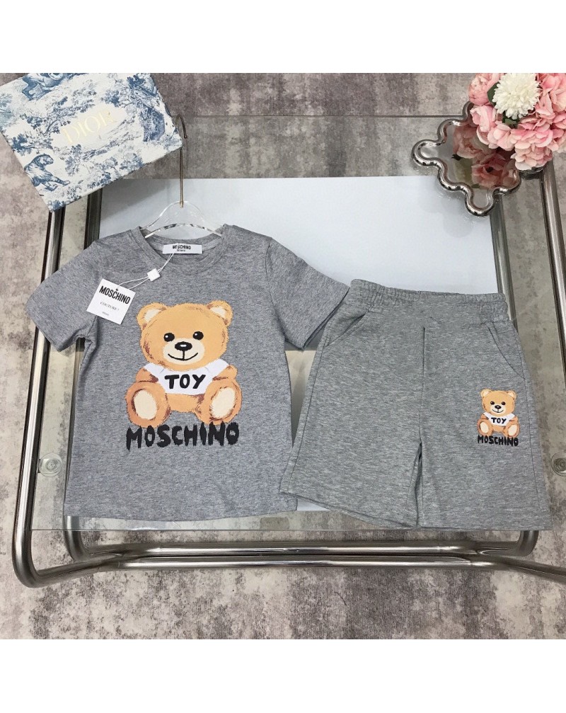 ブランド Tシャツ半ズボンセット子供向け人気コットンお洒落キッズティシャツハーフパンツ上下セット