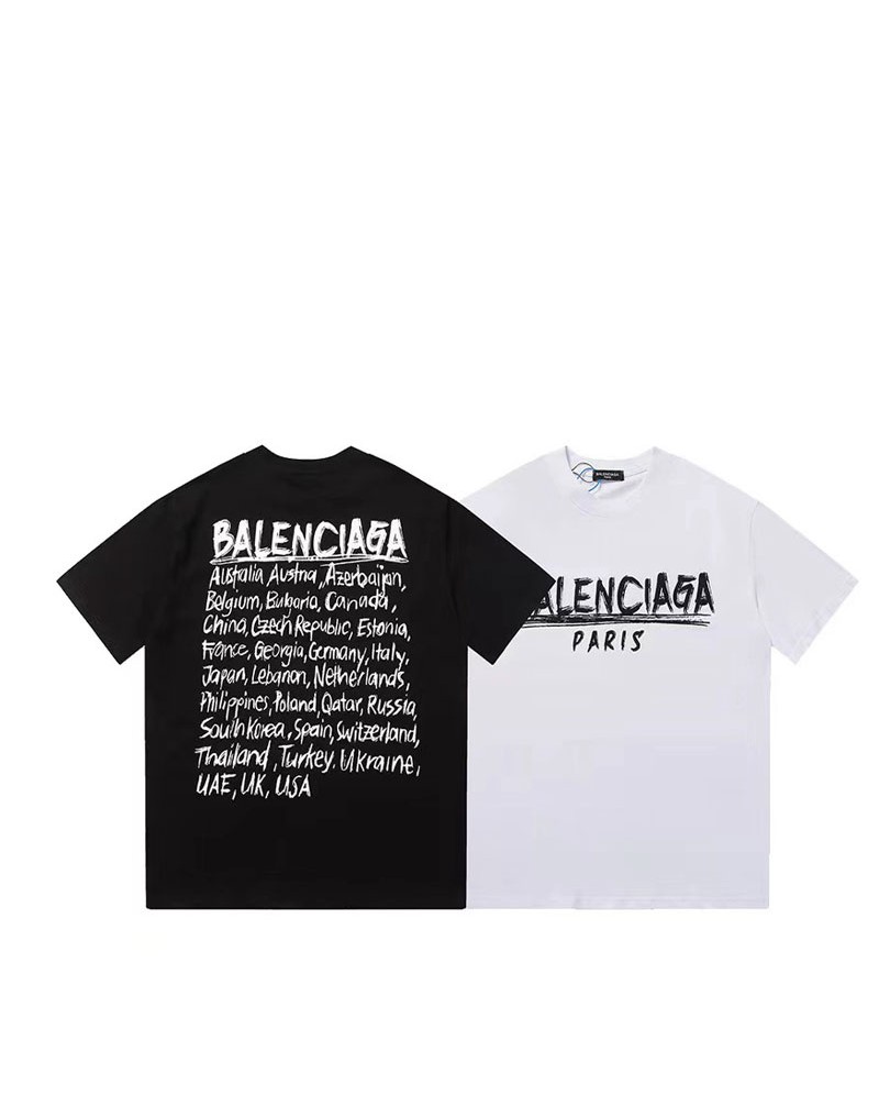 バレンシアガ Tシャツ半袖お洒落個性韓国風ティシャツ男女兼用人気