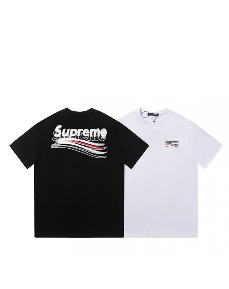 シュプリームバレンシアガ Tシャツ半袖コットン潮流ティシャツ個性メンズレディース兼用人気