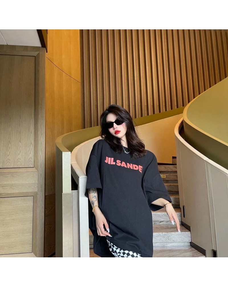 JIL SANDER Tシャツ潮流個性カジュアルティシャツ半袖コットンソフト短袖トップス