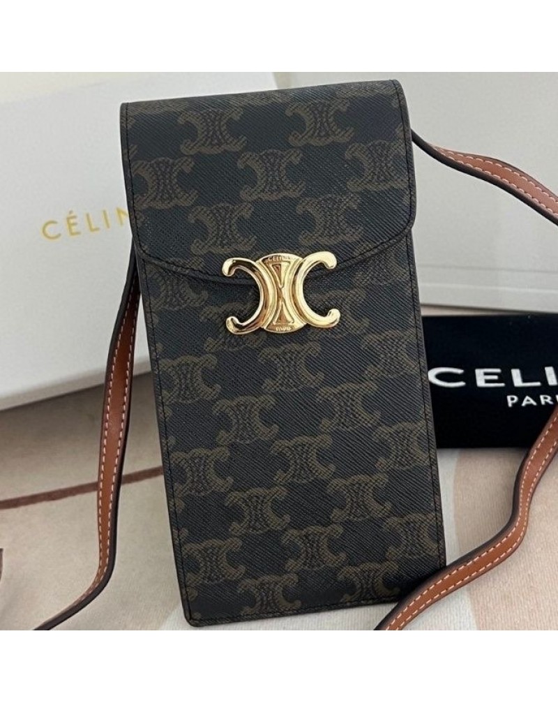 セリーヌ 携帯ショルダーバッグファッション高級ブランドミニケーターバッグ高品質レザー製