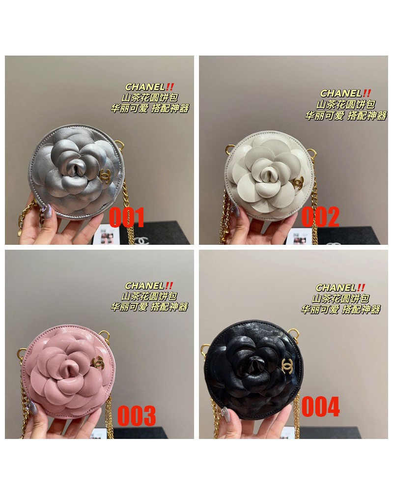 シャネル ショルダーバッグお洒落可愛いカメリアデザインミニ斜め掛けバッグファッション高級感