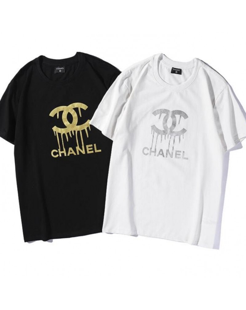 シャネル tシャツお洒落小香風Tシャツ半袖カジュアル大人気コットン製ティシャツ短袖