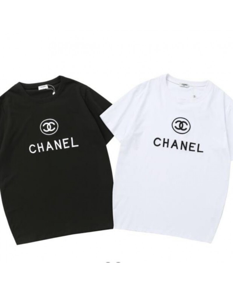 シャネル tシャツお洒落小香風Tシャツ半袖カジュアル大人気コットン製ティシャツ短袖