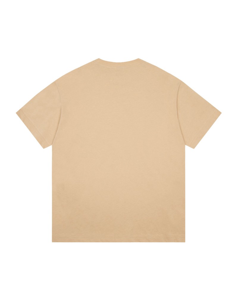 バーバリー Tシャツ半袖お洒落精緻刺繍カジュアル人気ブランドティシャツコットンペアお揃い
