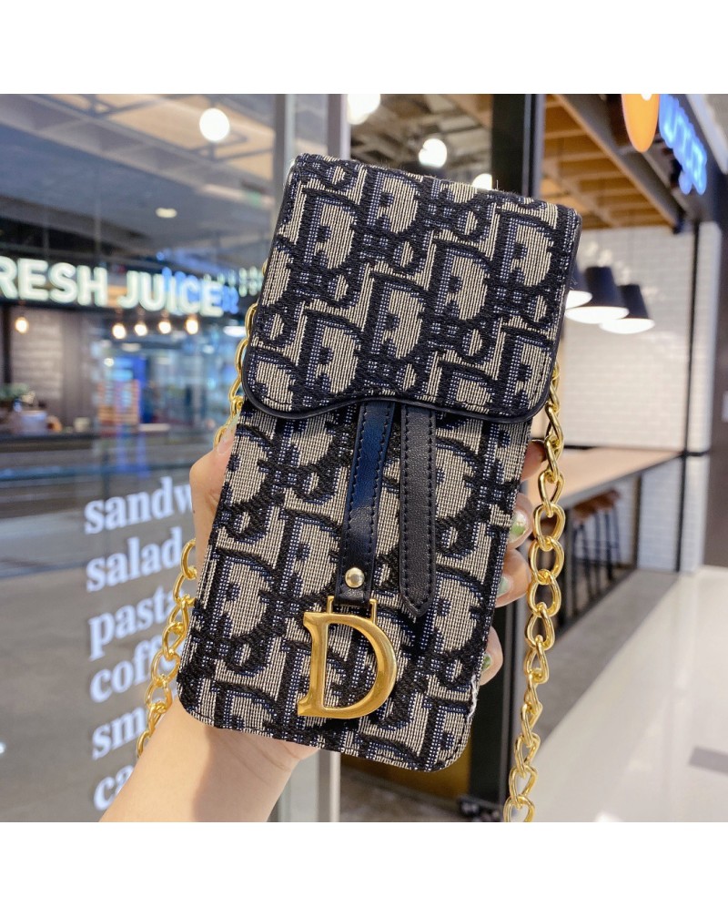 ディオール 携帯バッグお洒落布製刺繍ミニショルダーバッグ超人気斜め掛けチェーン肩紐
