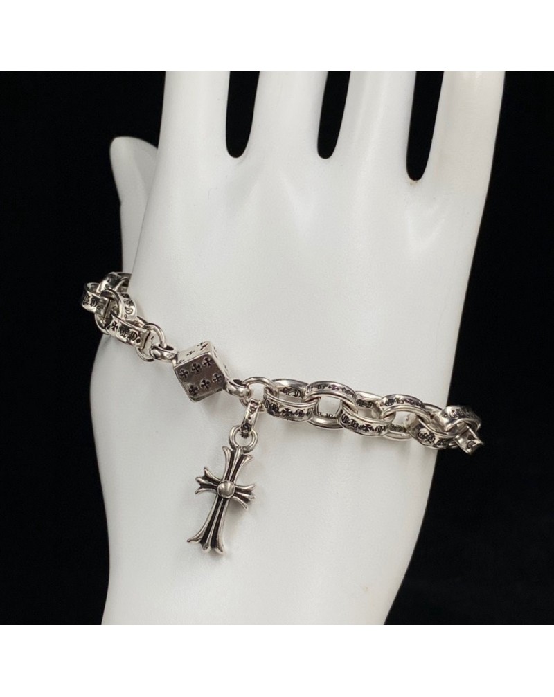 クロムハーツ ブレスレット潮流個性シルバーブレスレットアクセサリー